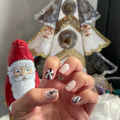 manicura navidad