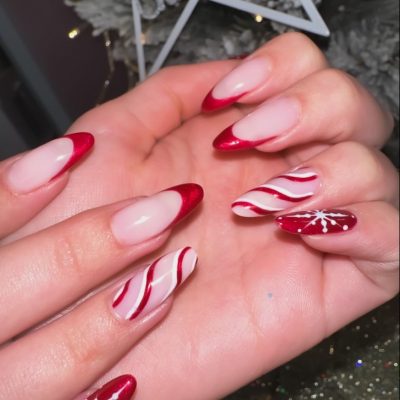 manicura navidad