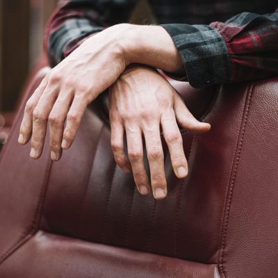 front-view-baber-shop-concept